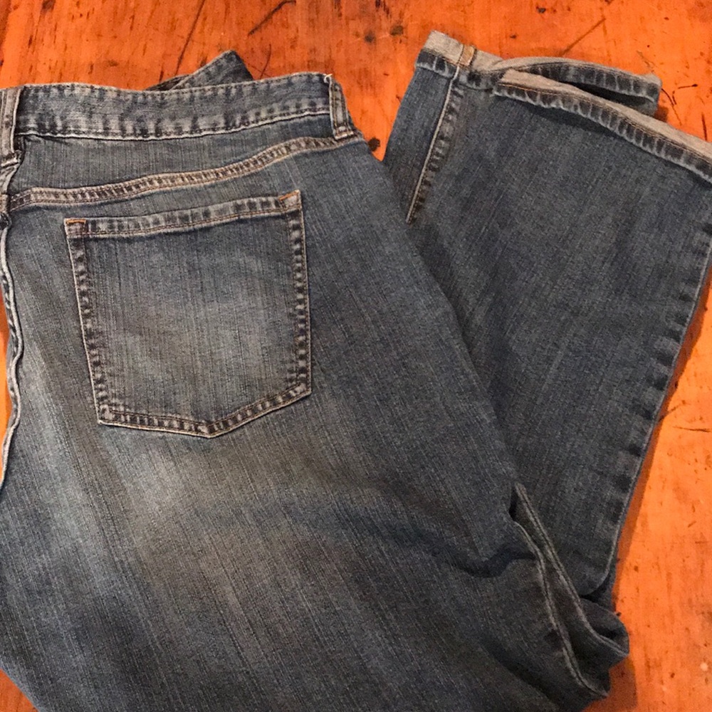 GAP sexy boyfriend fit cuffed straight leg jeans